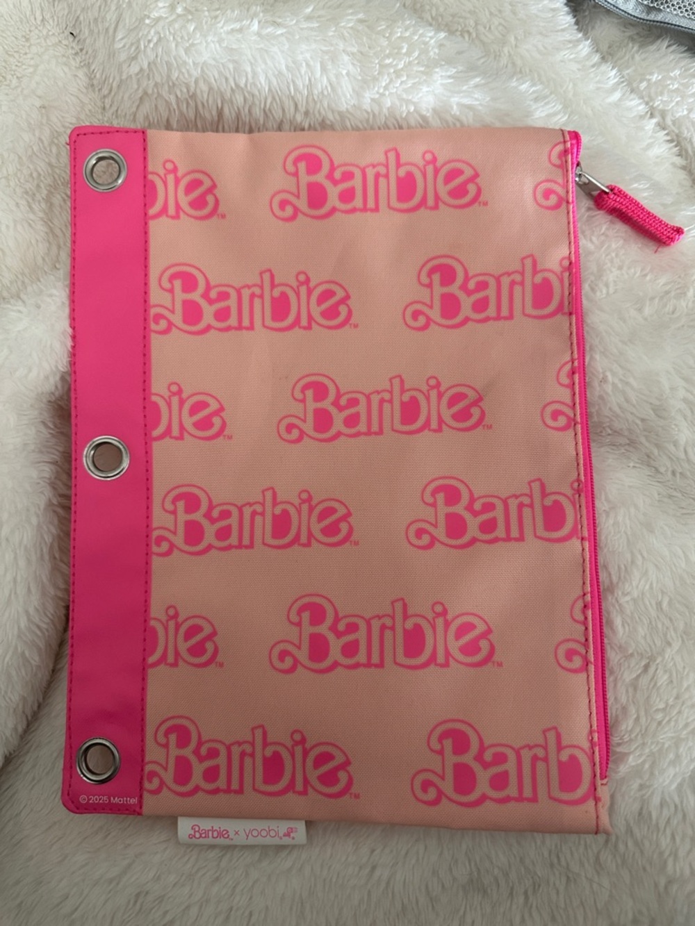 Barbie Pink and Hot Pink Logo Pouch